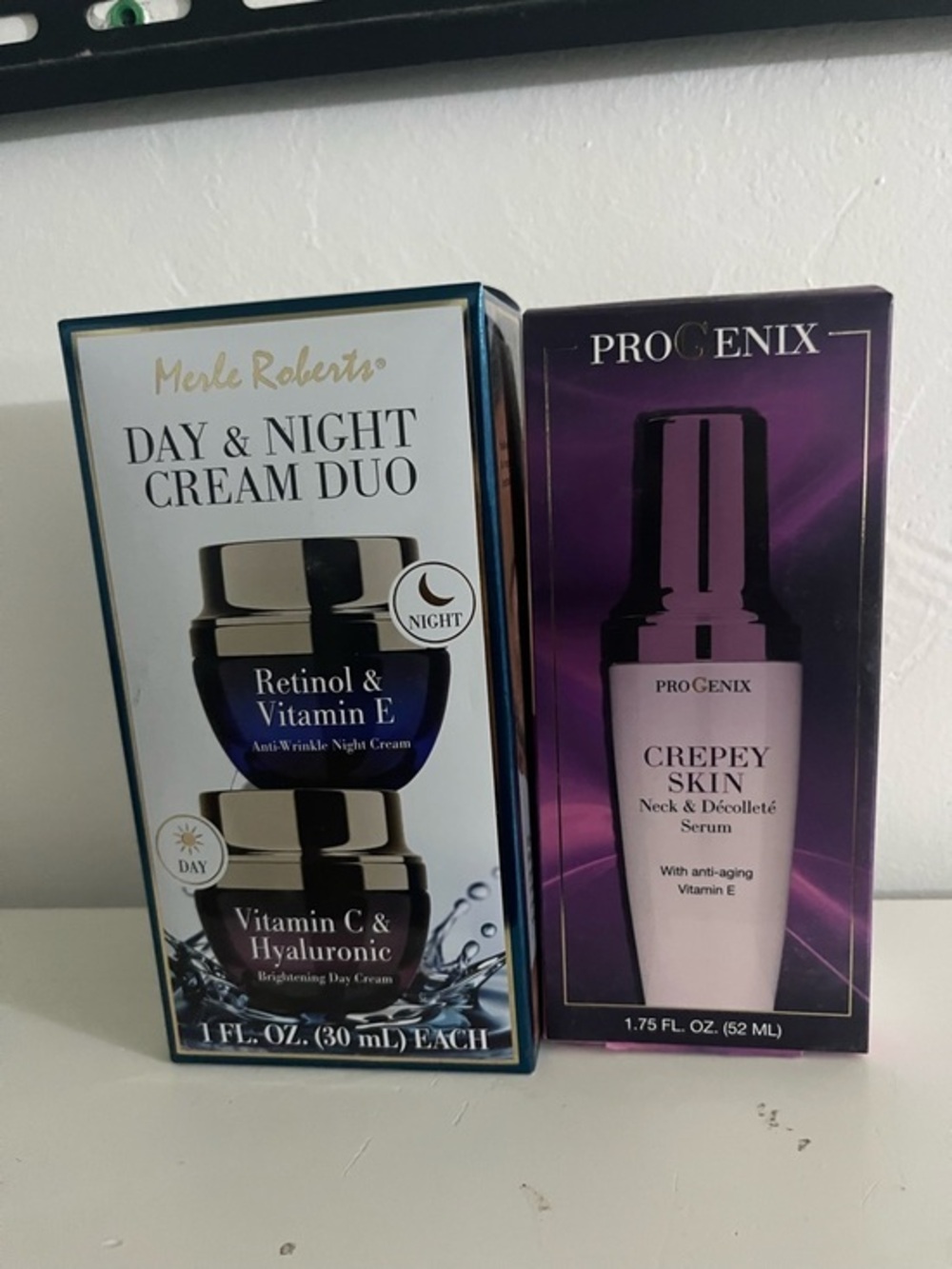 Day & Night Cream Duo — Blue Jar Moisturizer Set